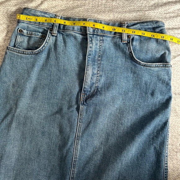 Zara Women's Blue Denim Maxi Skirt - Picture 6 of 7